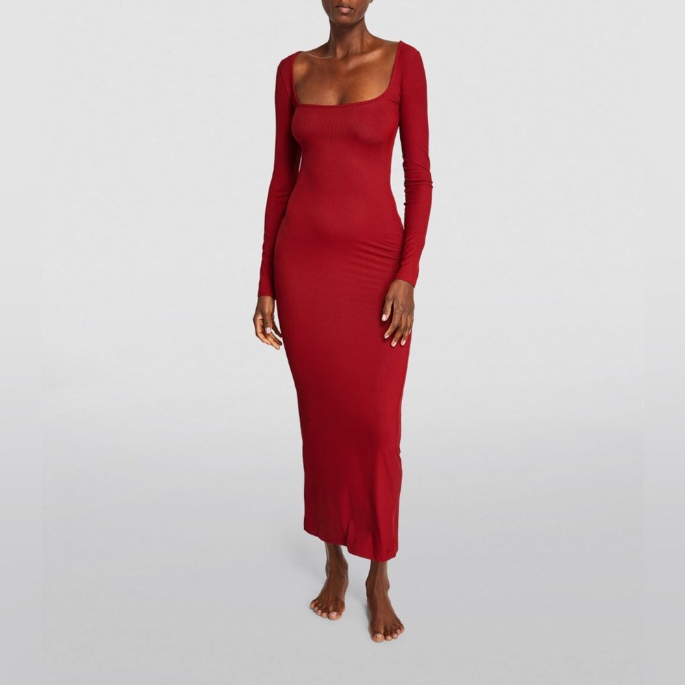 ‼️SOLD‼️ SKIMS Soft Lounge Long Sleeve Dress | Size S - Picture 2 of 9